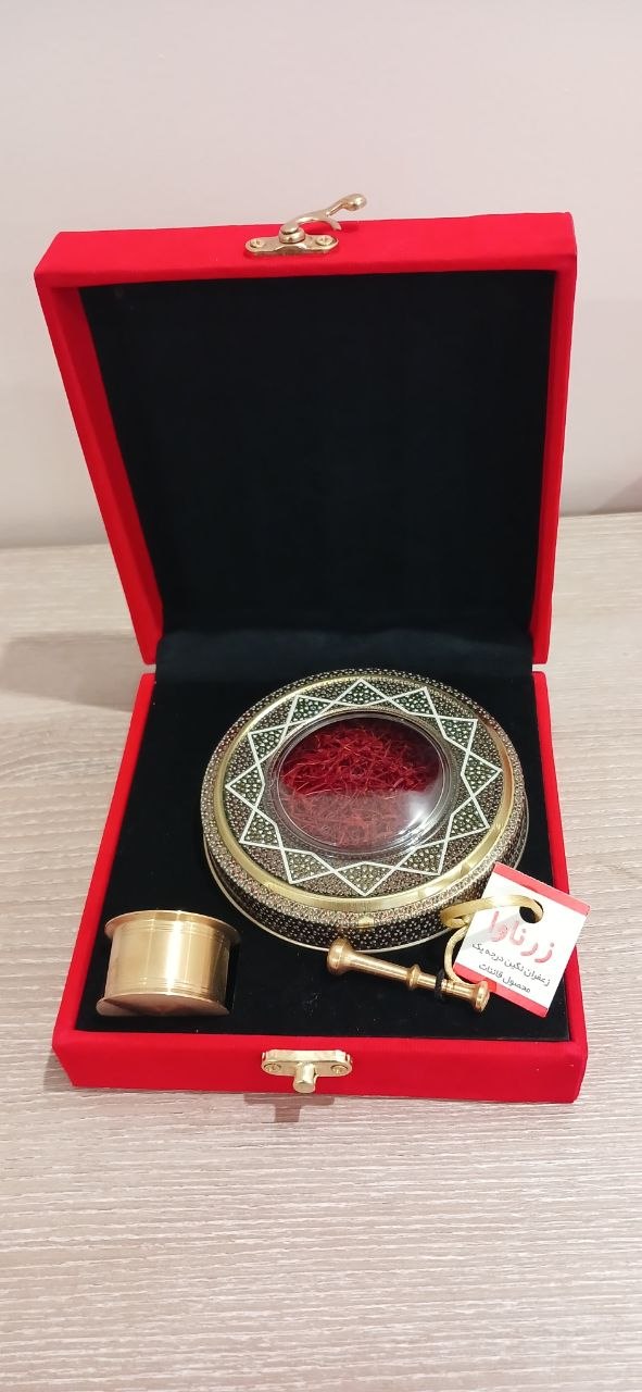 جعبه کادویی یک مثقال — نگین + جعبه چوبی